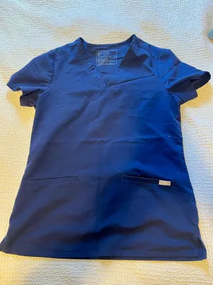 Figs Navy V-Neck Scrub Top thumbnail 1