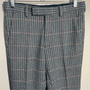ASOS houndstooth wool blend dress pants Size 28 thumbnail 4