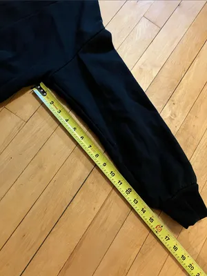 a new day Black Fleece Lined Cropped Quarter Zip Sweatshirt Size Large thumbnail 8