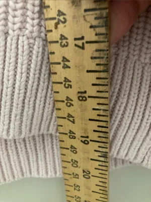 H&M Cropped Ribbed Button Cardigan in Pale Pink thumbnail 8
