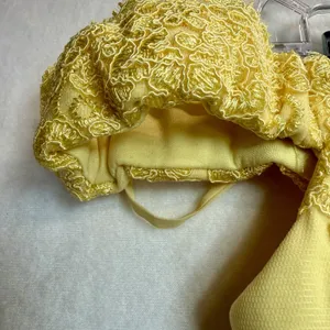 Yellow strapless evening gown Dreess MayoQueen Size‎ 12 thumbnail 16