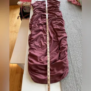 Windsor Rose Pink Drapey Rusched Bodycon Midi Dress Size Large NWT thumbnail 5