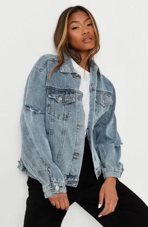 Missguided Denim Jacket thumbnail 1