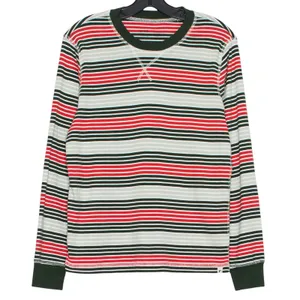 Pact Pajama Top Preppy Y2K Retro Casual 90s Comfy Casual Flurry Stripe Medium thumbnail 1