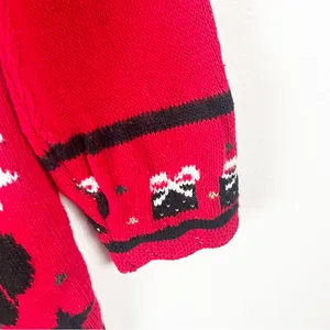 NUTCRACKER Red Long Sleeves Christmas Graphic Prints Sweater Medium thumbnail 9