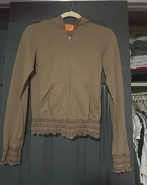 Juicy Couture Sz Small Vintage Y2K Full Zip Hoodie Ruche Details Chateau Couture thumbnail 1