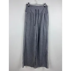 Halara Ribbed SoCinched High Waisted Tummy Control Drawstring Wide Leg Pant S Re thumbnail 5
