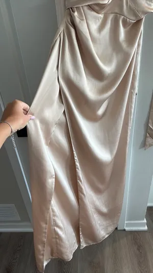 Show Me Your Mumu Dress Champagne Luxe Satin thumbnail 6