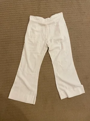 Jen's Pirate Booty White Sailor-Button Wide Leg Pants thumbnail 4
