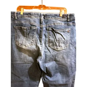 Democracy Blue Stretch Jeans Womens 14 Straight Cropped Ankle Denim Flex-Cellent thumbnail 10