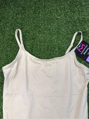 NWT Maidenform Flexees Romper Cool Comfort Shapewear Nude Beige XL thumbnail 6