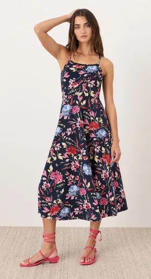 Pact fit and flare midi dress thumbnail 1