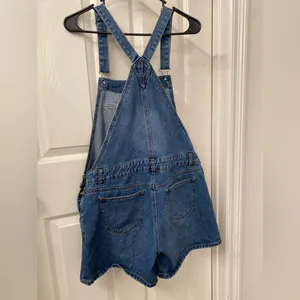 Boom Boom Jeans Women’s Blue Denim Overalls size large thumbnail 3