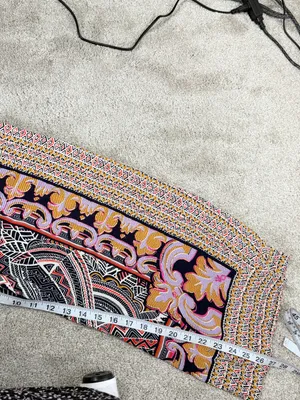 Maeve By Anthropologie Rooibos Cropped Wide Leg Pants Boho in Geometric Floral S thumbnail 13