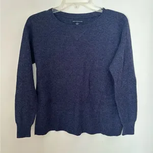 American Eagle Outfitters Crewneck Sweater Navy Size Small 55% Cotton thumbnail 11
