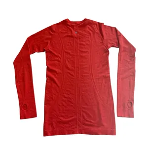 Lululemon swiftly tech orange 2.0 long sleeve shirt size 6 thumbnail 3