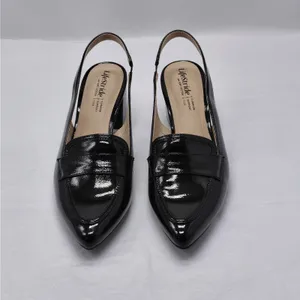 LifeStride Womens Angel Slingback Loafer Pump Sz 6.5 M Black Patent Office Shoe thumbnail 8