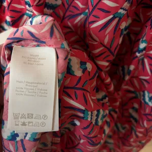 Boden‎ Olwen Strawberry Split Bird Print Dress Size 6 Pink Midi Printed Summer thumbnail 15