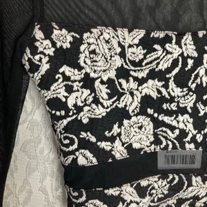 Sparkle and Fade Urban Outfitters Mesh Grunge Crop Top thumbnail 3