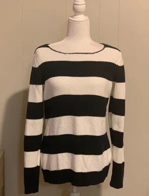Striped Pullover Sweater thumbnail 1