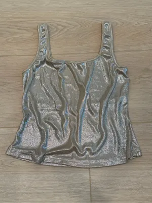 Princess Polly Shimmer Crop Top thumbnail 2