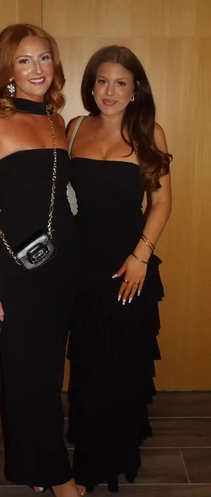 Black Maxi Dress Formal Size M thumbnail 1