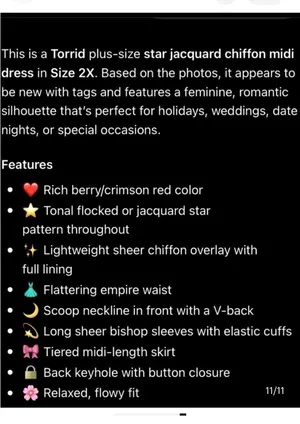 Torrid Magenta Star Midi Dress thumbnail 8