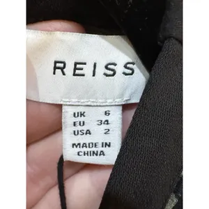 Reiss Katie‎ Animal Print Flippy Dress Green Black Long Sleeve Size 2 Loose Eye thumbnail 5
