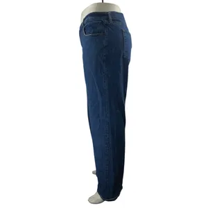 Abercrombie & Fitch The 90s Relaxed Women Blue High Rise Straight Denim Jeans 35 thumbnail 2