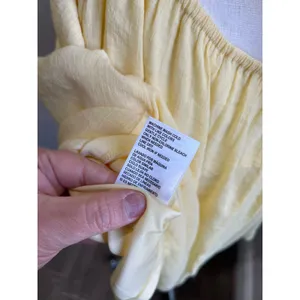 Francesca's Mi Ami Yellow Ruffle Dress Cottagecore Romantic Summer‎ Size L thumbnail 7