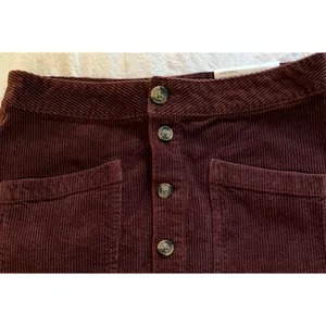 American Eagle Skirt Womens Size 4Long Brown Corduroy Short Skirt High Rise NWT thumbnail 4