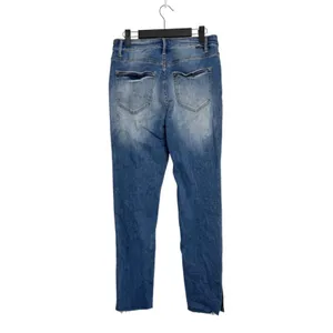 Risen Jeans Medium Wash Raw Hem Cropped Jeans RDP1437 Women's Size 5/27 thumbnail 2
