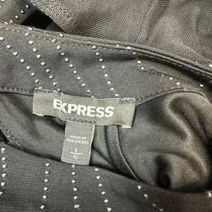 Express Chic Black Open-Back Dress thumbnail 15