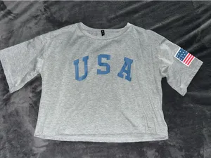 USA Grey Tee Medium  thumbnail 1