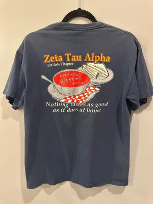 Comfort Colors Gildan Zeta Tau Alpha Valdosta State University 2008 Parents Weekend Pocket Tee thumbnail 2