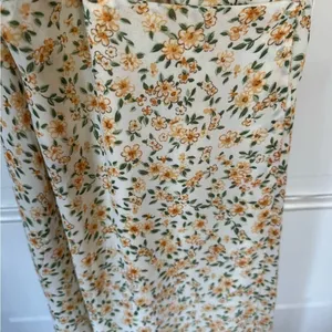 Lulus Happiest Moments Ivory Floral Lace-Up Maxi Dress Size Small New‎ thumbnail 6