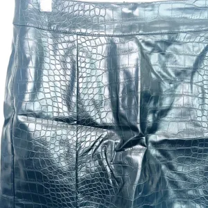 Forever 21 Black Snake Skin Faux Leather NEW Mini Skirt thumbnail 3