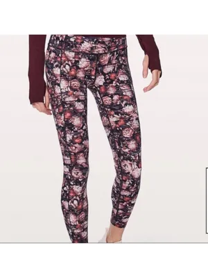 $128 Lululemon Wunder Under Hi-Rise Tight *Nulux Peony Multi 8 thumbnail 3