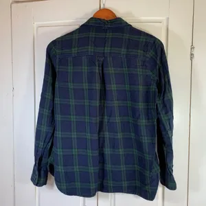 Old Navy Womens Classic Flannel Shirt Long Sleeve‎ Button Down Plaid Size M thumbnail 2