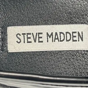 Steve Madden Lando Black Leather Slip On Toe Chunky Platform Loafers Shoes 8M thumbnail 5