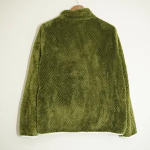 Simply Southern Women's Size Large Fleece Pullover Green Quilted Sherpa thumbnail 5