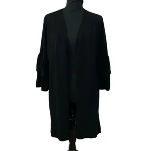 Chelsea28 Gray Crop Open Front Wool Blend Jacket (Size Large) thumbnail 4