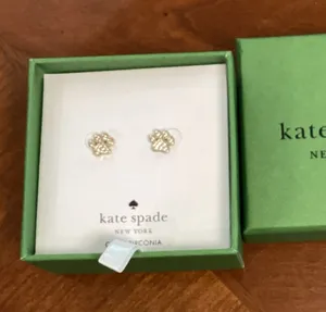 Kate Spade New York Pavé Paw stud earrings thumbnail 1