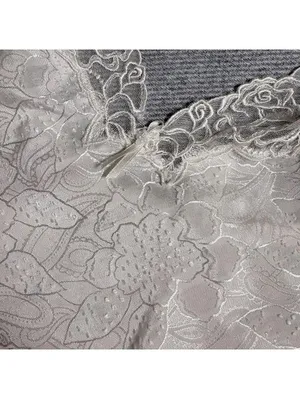 Elegant Cream Lace Camisole Top with Floral Pattern thumbnail 3