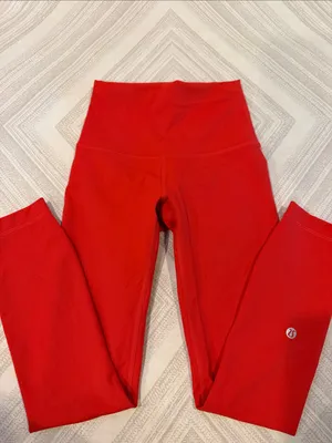 Lululemon Athletica Women’s Size 0 Red Leggings thumbnail 2