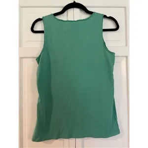 Jones New York green embroidered floral tank thumbnail 5