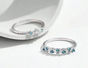 Sterling Silver and blue topaz rings.  thumbnail 7