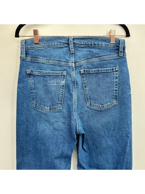 Old Navy Sky-Hi Extra High-Rise Straight Ankle Jeans Size 6 thumbnail 3