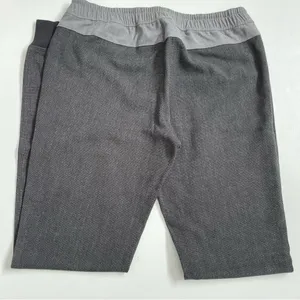 Joggers Pant Pull On Elastic Waist Stripe Lounge Grey Black Tall thumbnail 6