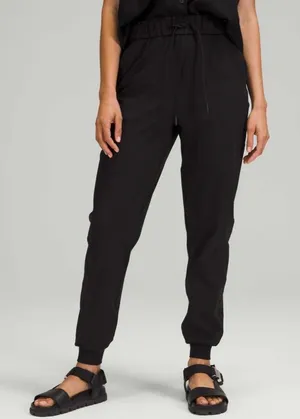 Lululemon Black Joggers‎ Women's Drawstring Waist Athletic High Rise Pants 6 thumbnail 1